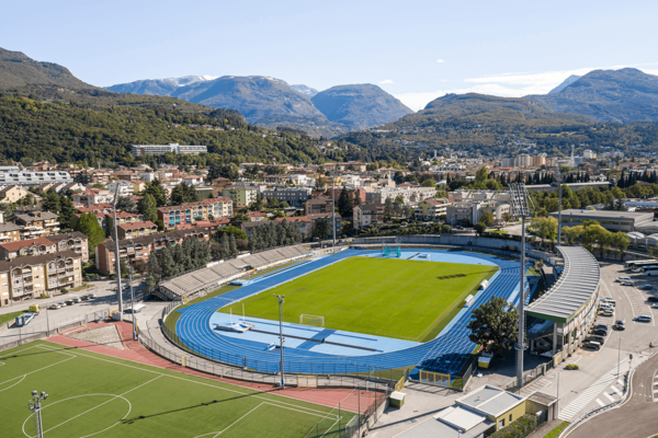 Running track at Stadio Quercia Running track at Stadio Quercia